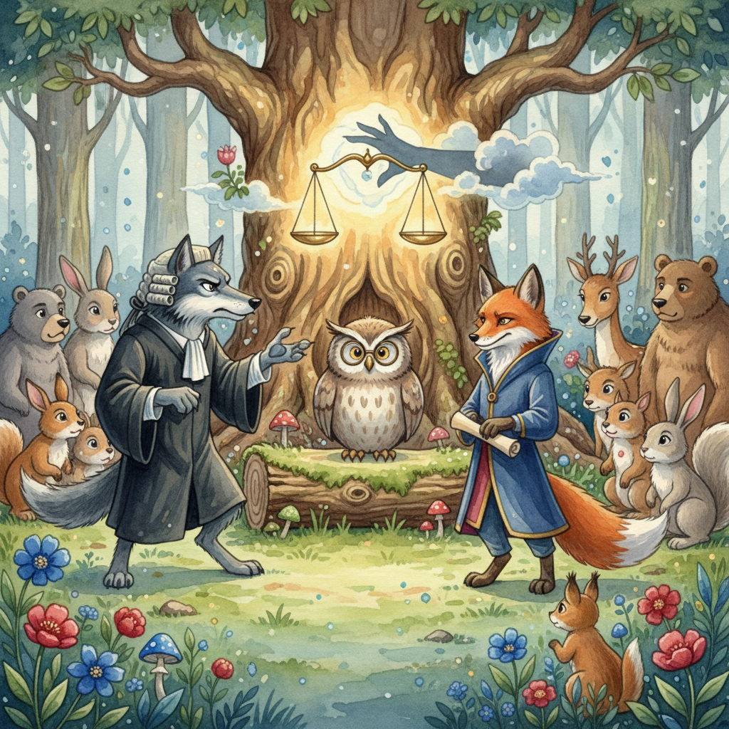 LE LOUP PLAIDANT CONTRE LE RENARD