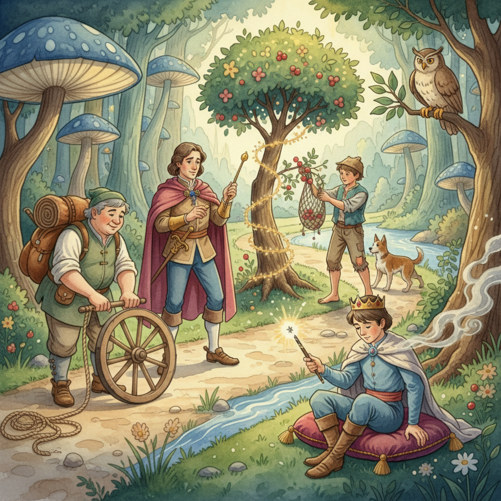 LE MARCHAND, LE GENTILHOMME, LE PATRE ET LE FILS DE ROI