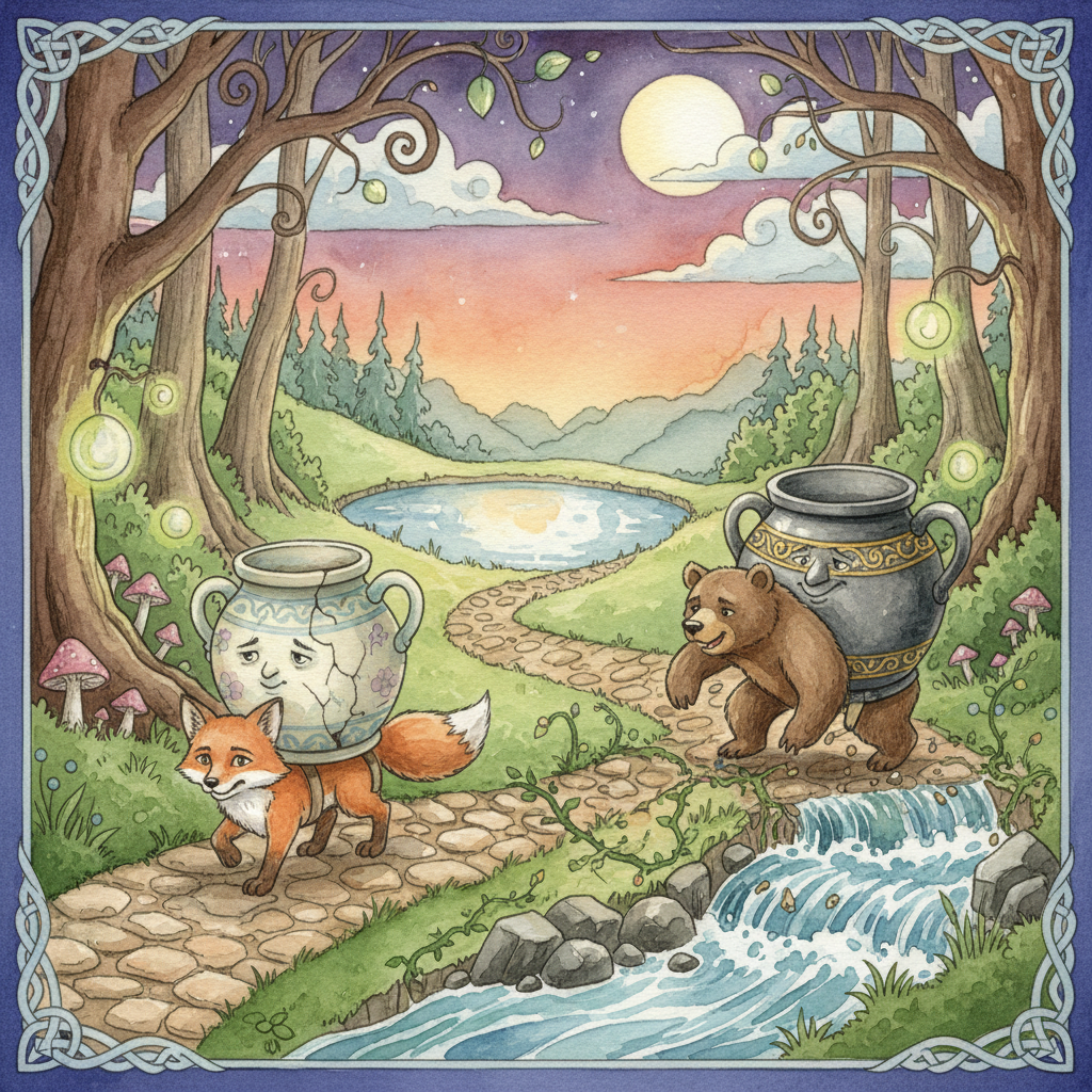 LE POT DE TERRE ET LE POT DE FER