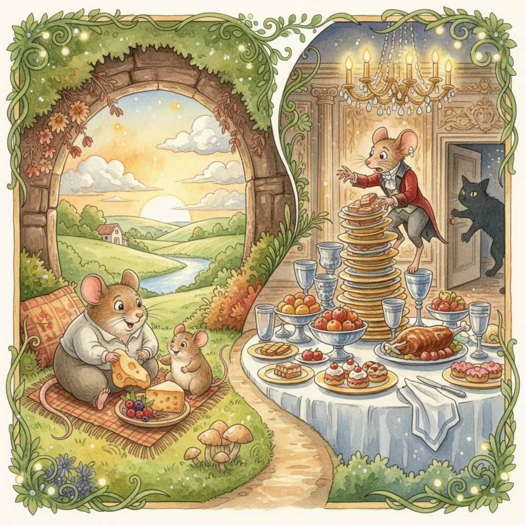 LE RAT DE VILLE ET LE RAT DES CHAMPS