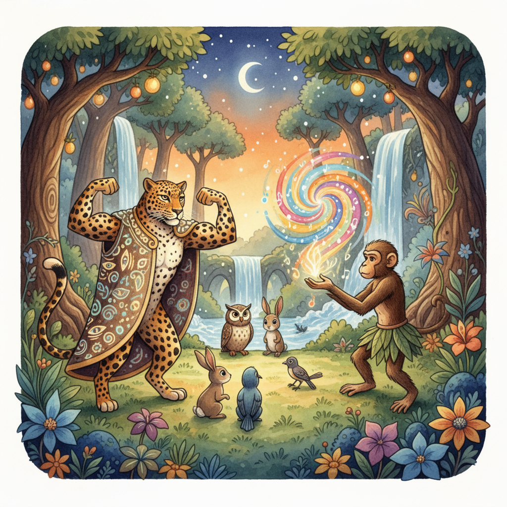 LE SINGE ET LE LÉOPARD