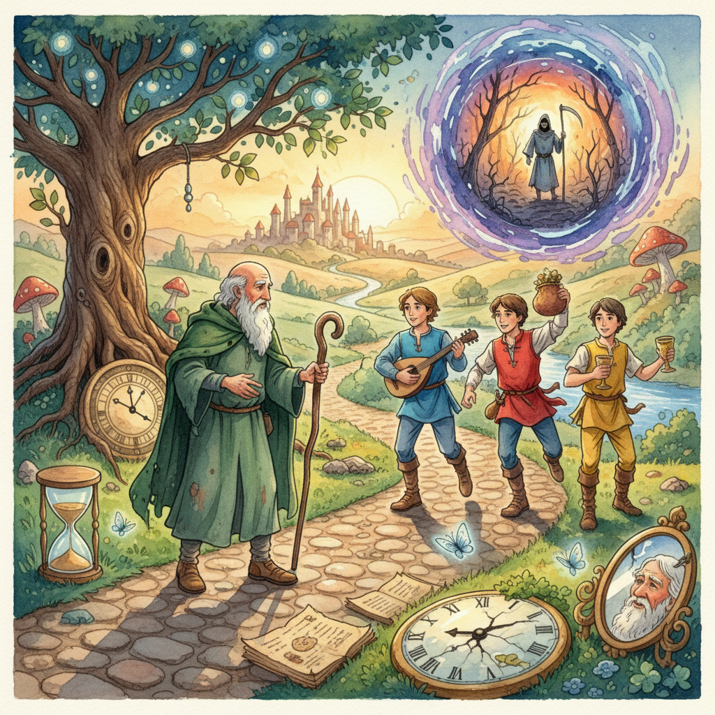 LE VIEILLARD ET LES TROIS JEUNES HOMMES