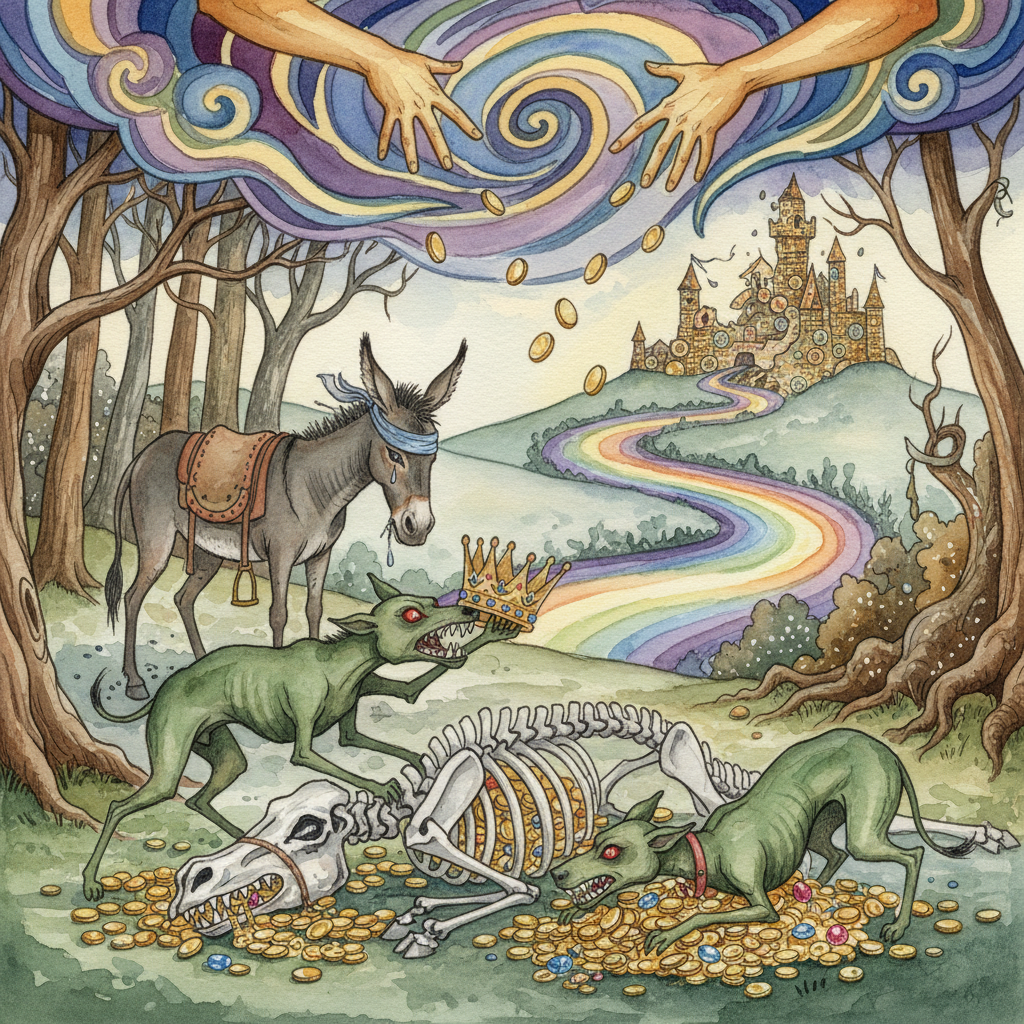 LES DEUX CHIENS ET L’ANE MORT