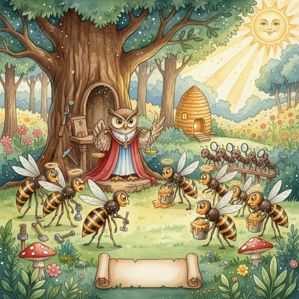 LES FRELONS ET LES MOUCHES a MIEL