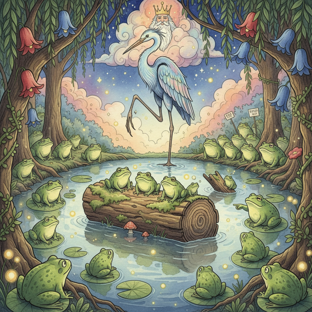 LES GRENOUILLES QUI DEMANDENT UN ROI