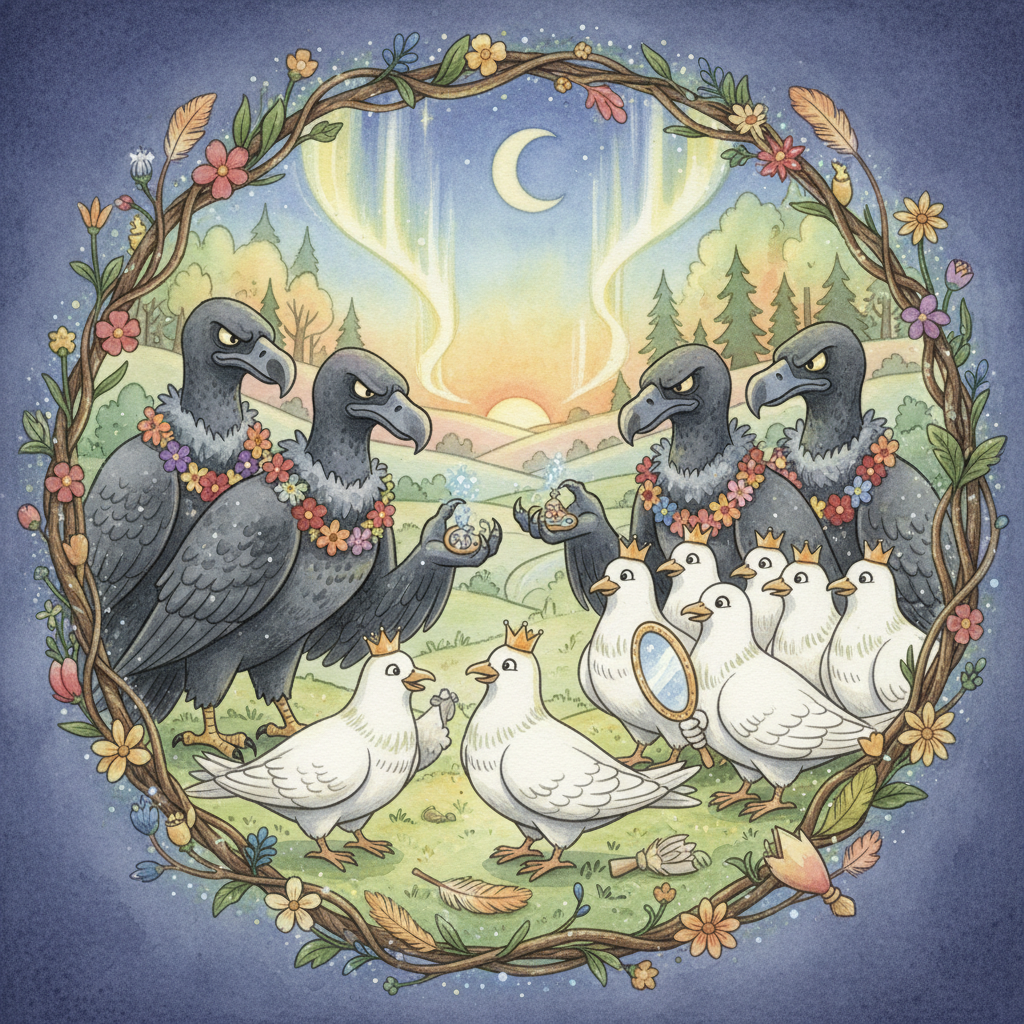 LES VAUTOURS ET LES PIGEONS