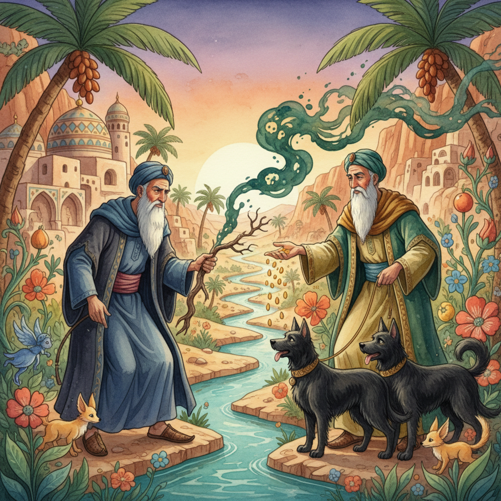 HISTOIRE DU SECOND VIEILLARD ET DES DEUX CHIENS NOIRS