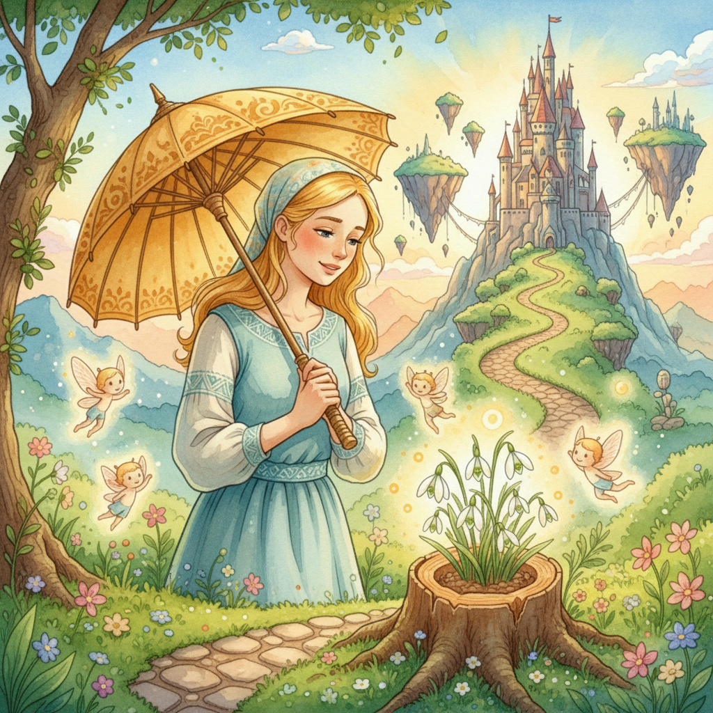 DE PRINSESSE MEI ’T GOUDEN PARRESOLTSJE