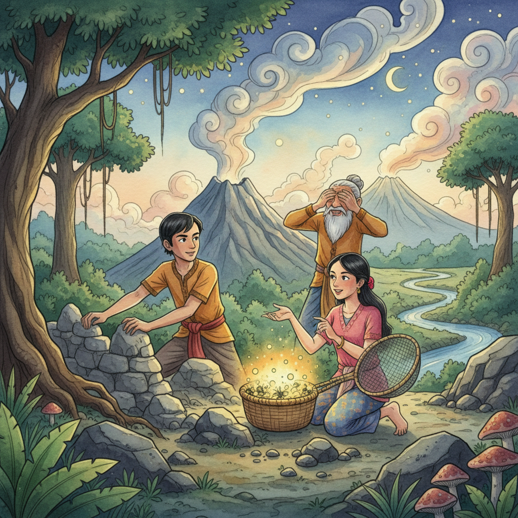 Terjadinya Gunung Batok