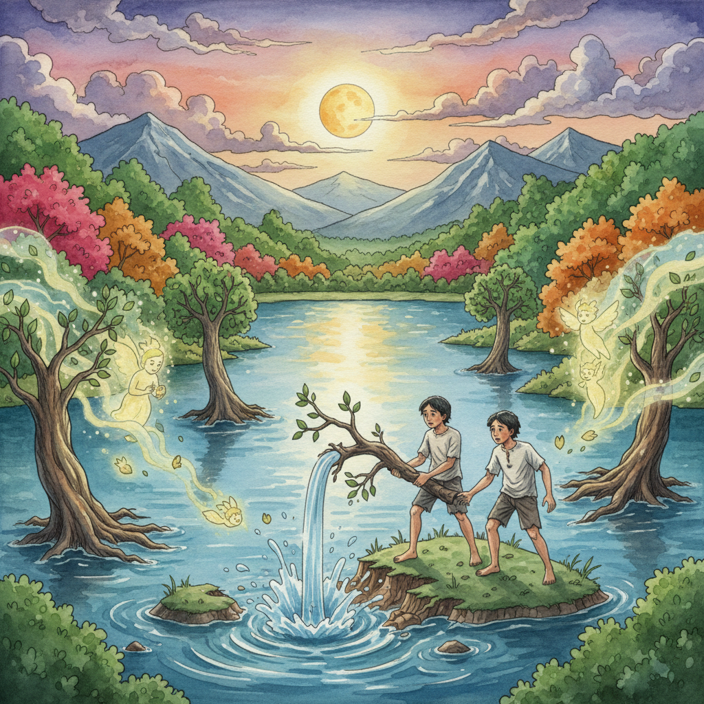 Terjadinya Telaga Sarangan