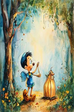 Pinocchio Vende L'Abbecedario Per Andare a Vedere Il Teatro Dei Burattini